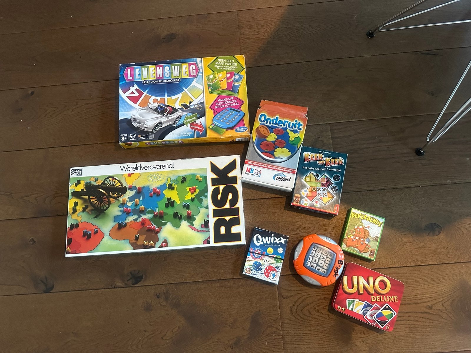 Diverse bord- en kaartspellen: Levensweg, Risk, Uno en meer, Een of twee spelers, Ophalen, Gebruikt, Reisspel