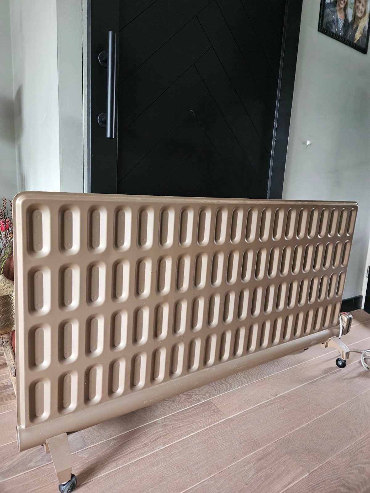 Vintage Dimplex radiator mid-century, goud/messing kleurig, Huis en Inrichting, Ophalen, Gebruikt, Elektrisch