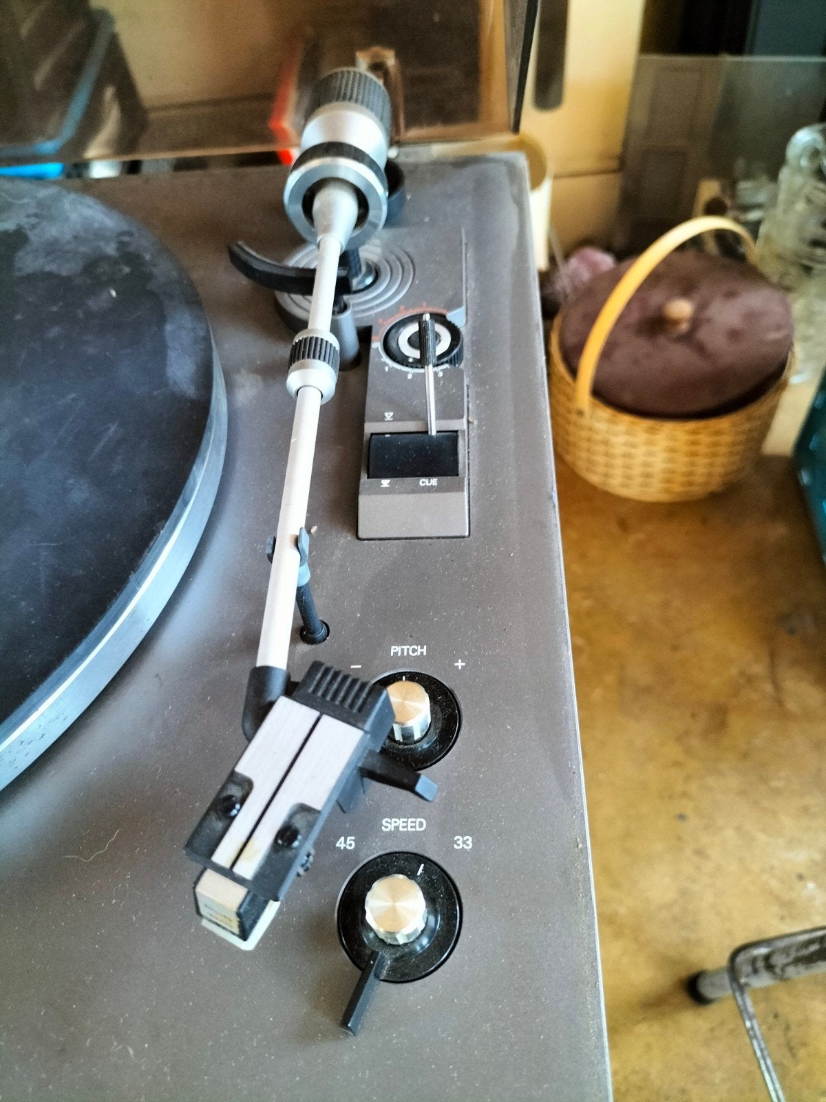 Philips 685 Electronic Control Platenspeler, Philips, Gebruikt, Pitch-regelaar, Ophalen of Verzenden