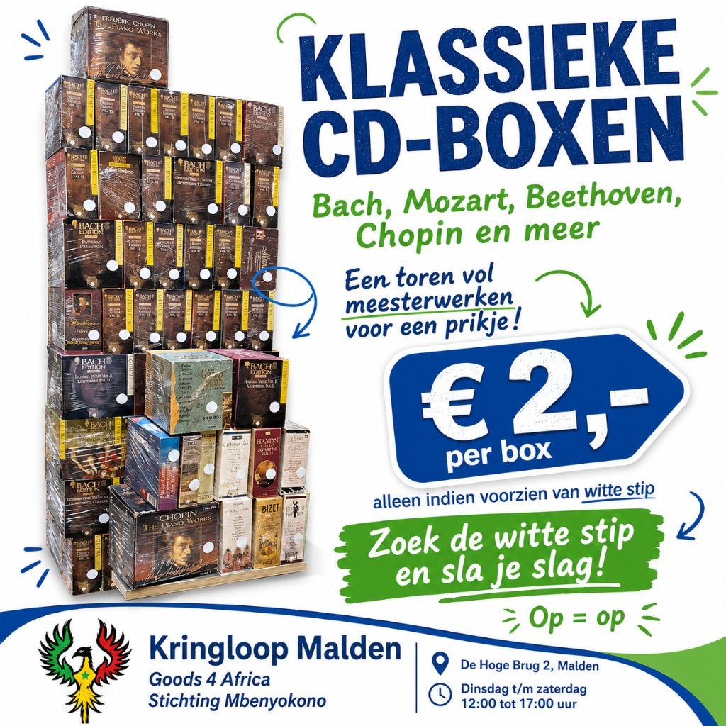 Klassieke cd-boxen Bach Mozart Beethoven, Boxset, Overige typen, Ophalen of Verzenden, Zo goed als nieuw
