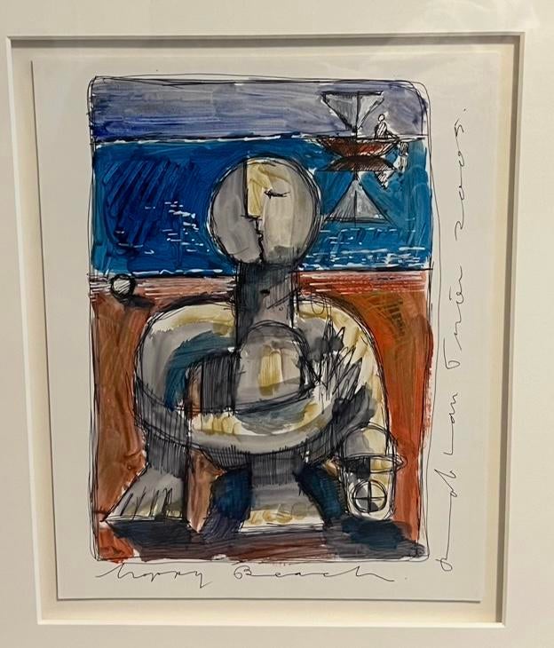 Rob van Trier Gemende Techniek schilderij, Antiek en Kunst, Ophalen of Verzenden