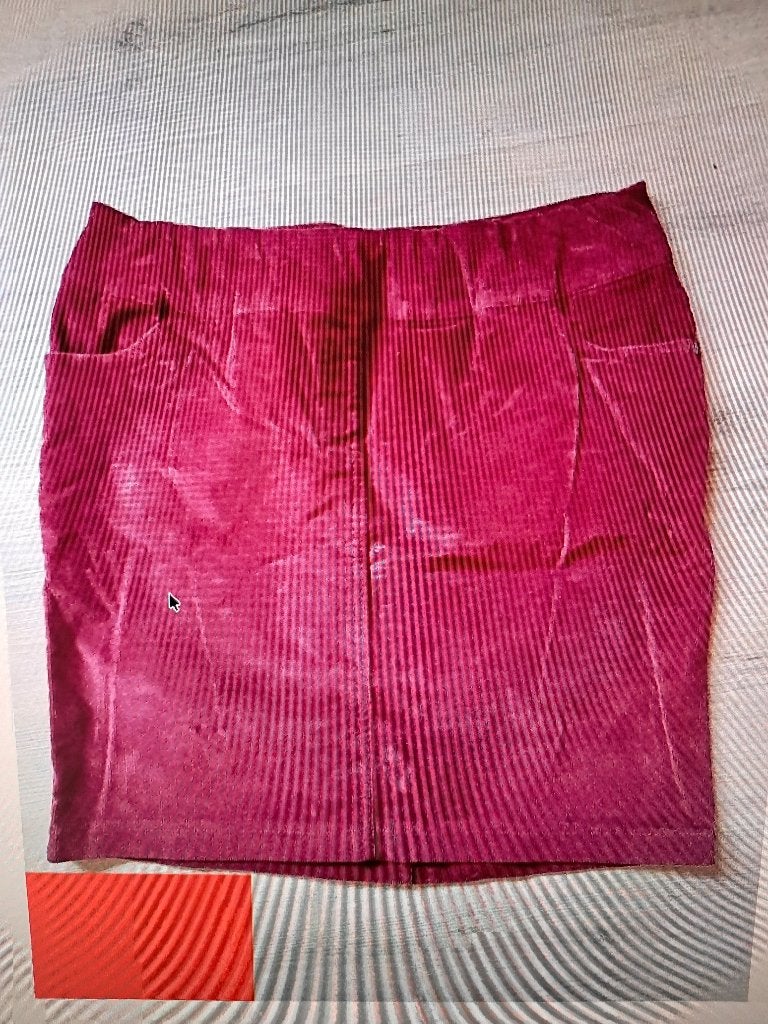 Rok Corduroy Dames mt 46 donker rood kort Bonprix, Kleding | Dames, Bonprix, Maat 46/48 (XL) of groter, Ophalen of Verzenden, Zo goed als nieuw