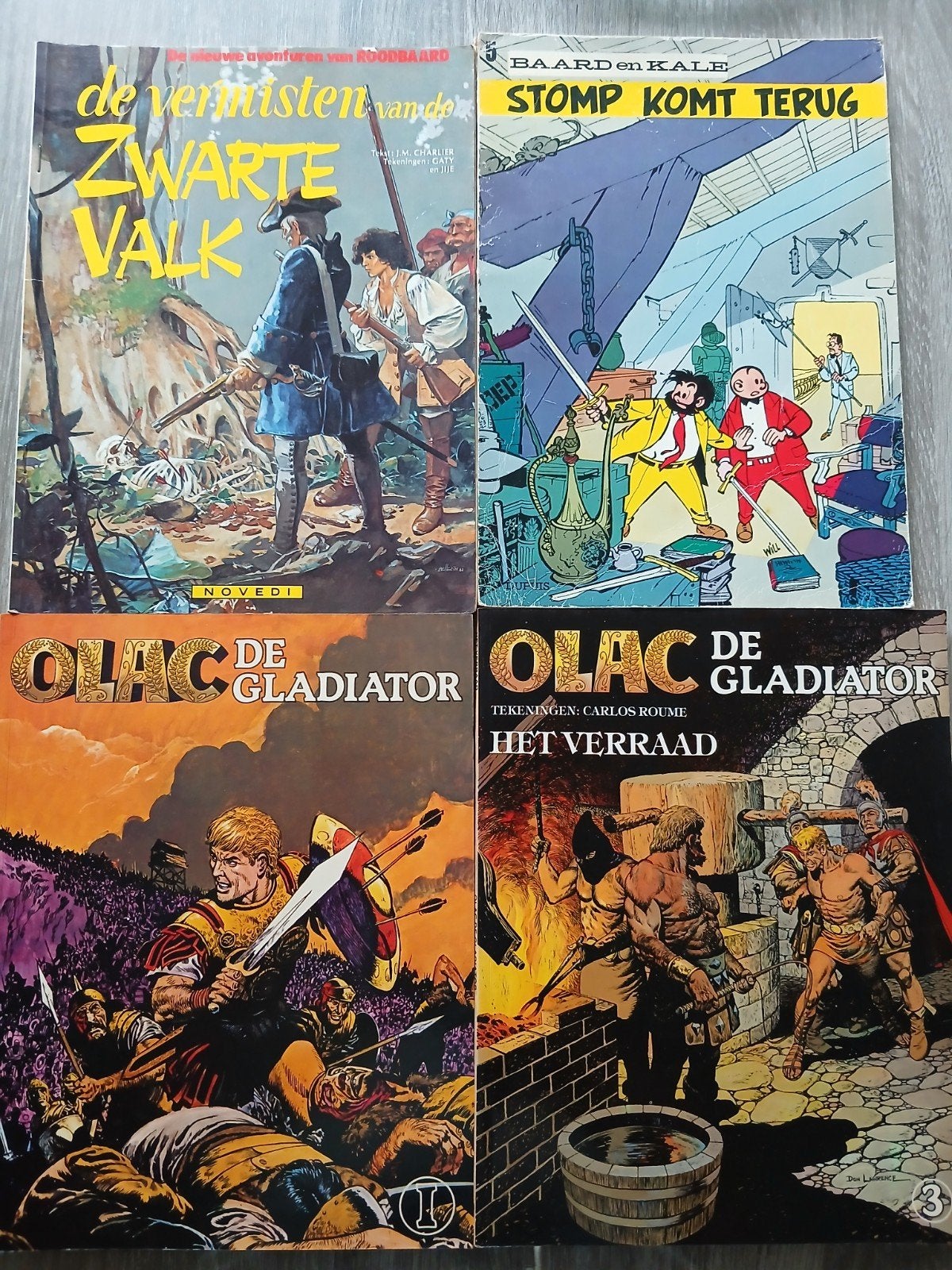 stripboeken: Zwarte Valk, Stomp, Olac, Bessie, Bob, R, Ophalen of Verzenden