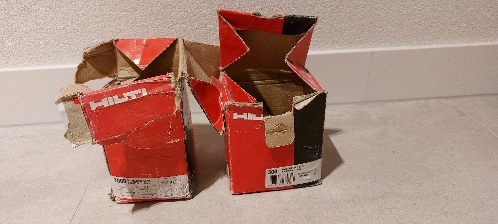 Hilti zelfborende gipsplaatschroeven 3.5x45 mm / 3.5x55 mm, Doe-het-zelf en Verbouw, Ophalen of Verzenden, Zo goed als nieuw, Minder dan 50 mm