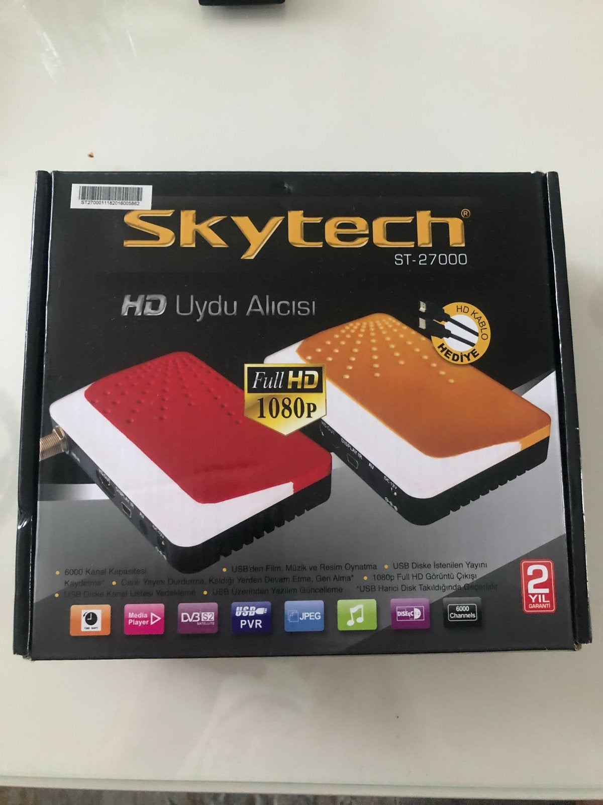 Skytech ST-27000 HD Satellietontvanger - Nieuw in doos, Ophalen of Verzenden, Nieuw, Decoder