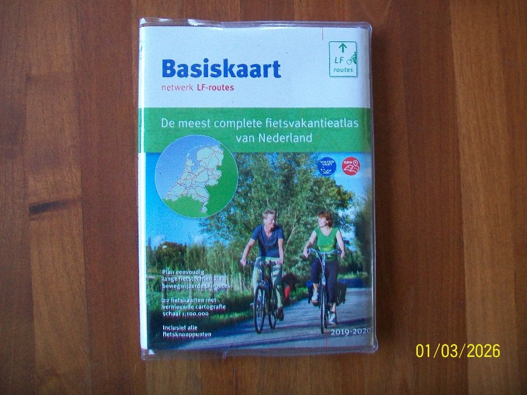 Basiskaart netwerk LF routes (alle fietsknooppunten), Overige merken, Zo goed als nieuw, Benelux, Fiets- of Wandelgids