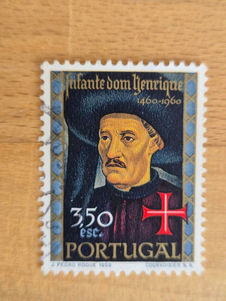 Portugal 1960 zeevaarder, Postzegels en Munten, Ophalen of Verzenden, Portugal, Gestempeld