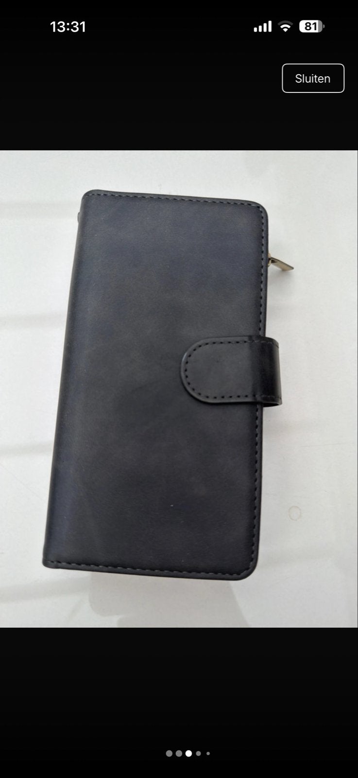 Leren portemonnee hoesje voor iPhone 11/XR - Zwart, Pasjeshouder, IPhone 11, Zwart, Nieuw
