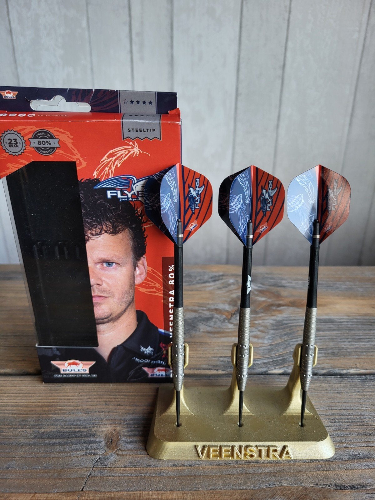 Bulls Darts Veenstra 80% Steeltip 23 gram, Sport en Fitness, Verzenden, Nieuw, Pijlen
