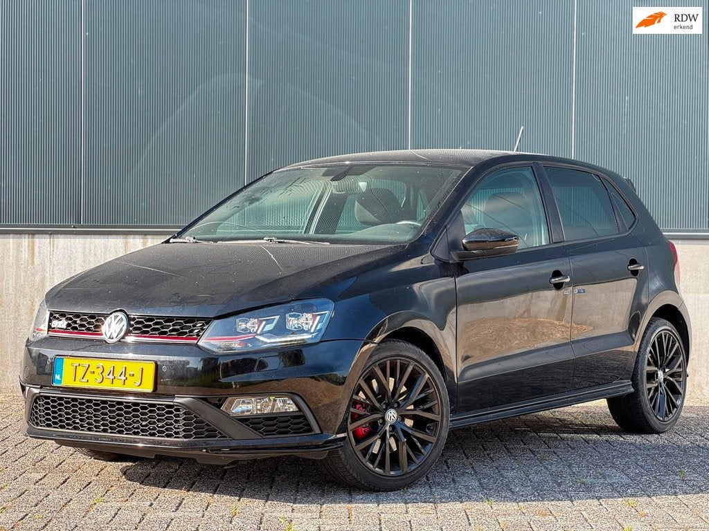 Volkswagen Polo 1.8 TSI GTI|Zo mee door inruilgekregen, Auto's, Volkswagen, Gebruikt, Euro 6, Zwart, Bedrijf