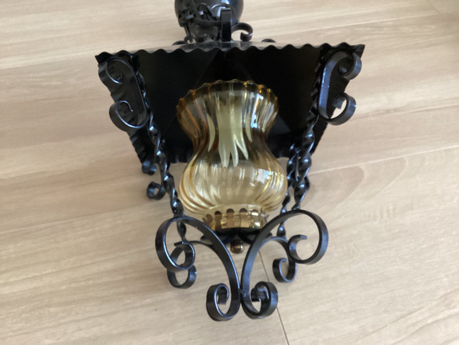Hanglamp, Ophalen of Verzenden, Zo goed als nieuw, Glas