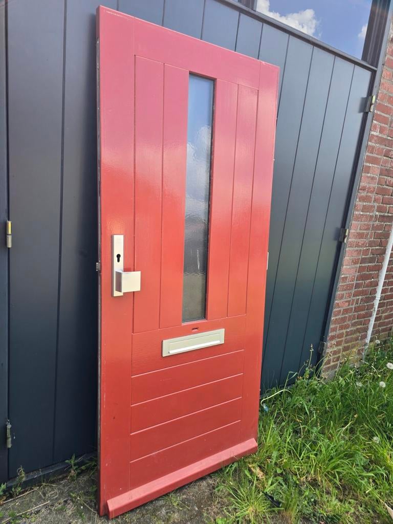 Voordeur 88x201.5, Ophalen, 80 tot 120 cm, Dubbelglas, 160 cm of meer