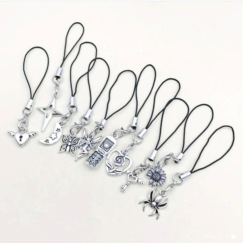 10 verschillende mobiel telefoon hangers, tas, sleutelhanger, Ophalen of Verzenden, Nieuw, Overige typen