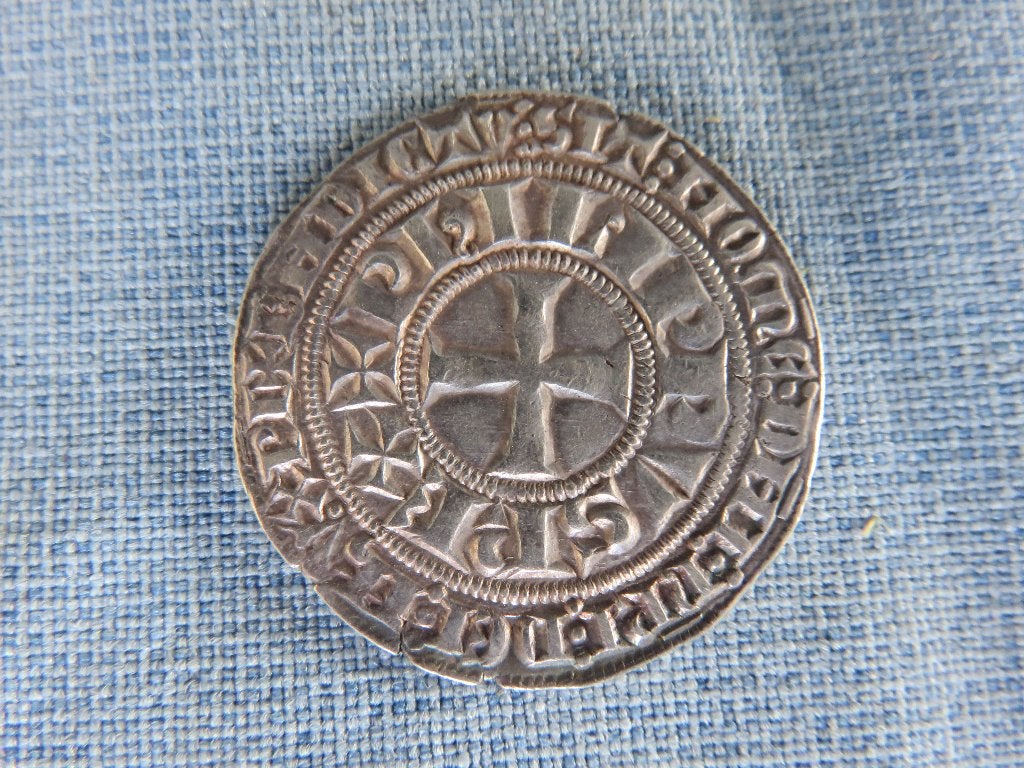 Middeleeuwen - Tourse groot/12 penningen - zilver - 13e eeuw, Ophalen of Verzenden, Overige landen, Losse munt, Zilver