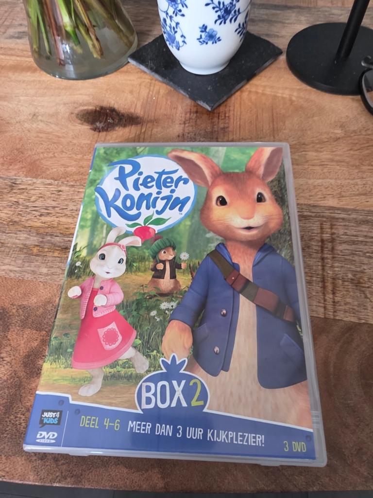 Pieter Konijn Box 2 DVD - Deel 4-6 (3 DVD's), Avontuur, Alle leeftijden, Boxset, Ophalen of Verzenden