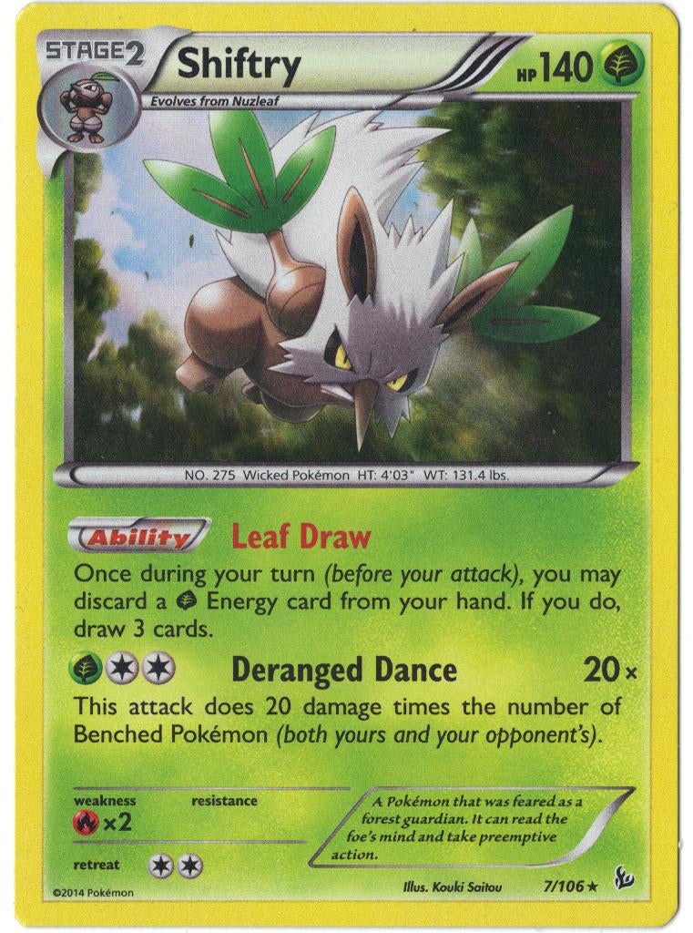 Flashfire,  Shiftry [holo] 7/106, Verzenden, Nieuw, Losse kaart