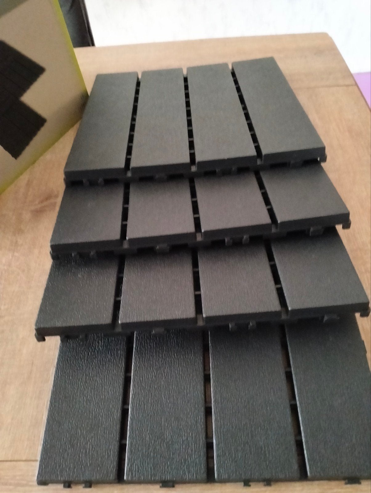 kunststof klik tegels 4 stuks, Ophalen of Verzenden, Nieuw, Kunststof