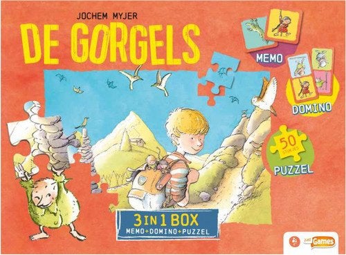 Just Games - De Gorgels - 3 in 1 Box  (AANBIEDING), Ophalen of Verzenden, Minder dan 500 stukjes, Nieuw, Legpuzzel