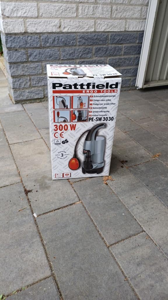 Pattfield PE-SW 3030 Vuilwaterpomp 300W, Tuin en Terras, Ophalen, Nieuw, Elektrisch, Dompelpomp