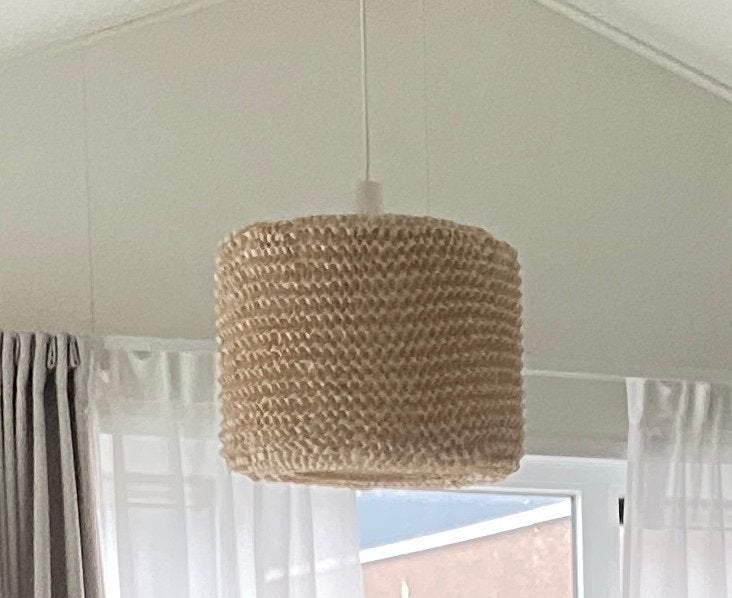 IKEA Hanglamp Champagnekleur Gevlochten Glanzend Band, Ophalen, Gebruikt, Overige materialen, Minder dan 50 cm