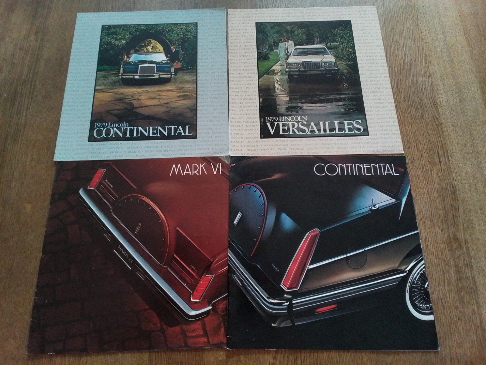 Folders Lincoln Mark VI, Continental, Versailles 1979, 1981, Ophalen of Verzenden, Zo goed als nieuw, Overige merken