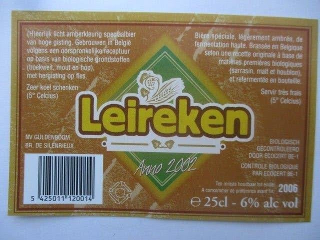bieretiket Belgie 26-5 (17E) silenrieux, Ophalen of Verzenden, Gebruikt, Overige typen, Overige merken