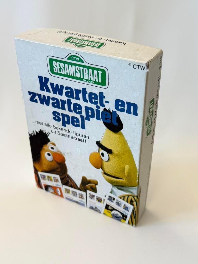 Kwartet- en Zwarte Piet spel Sesamstraat, Ophalen of Verzenden, Gebruikt, Kwartet(ten)
