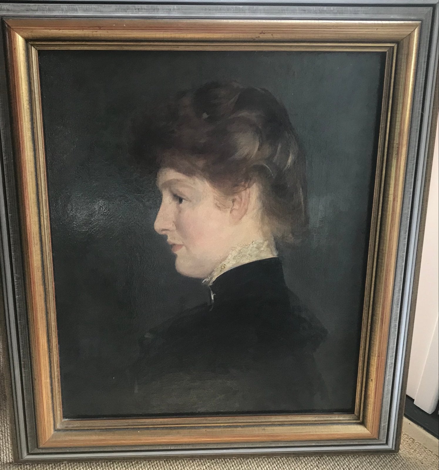 Olieverf Schilderij: Portret van een Dame, Antiek en Kunst, Kunst | Schilderijen | Klassiek, Ophalen, Doek, Portret of Personen