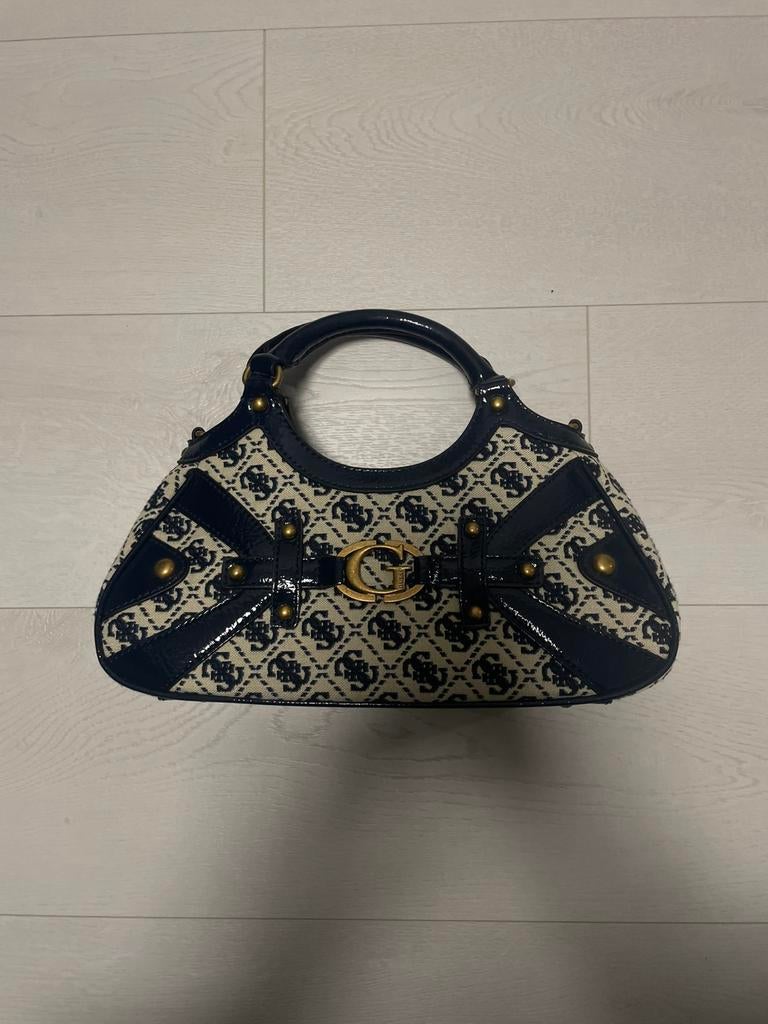 Guess bag, Ophalen of Verzenden, Zo goed als nieuw, Blauw, Handtas