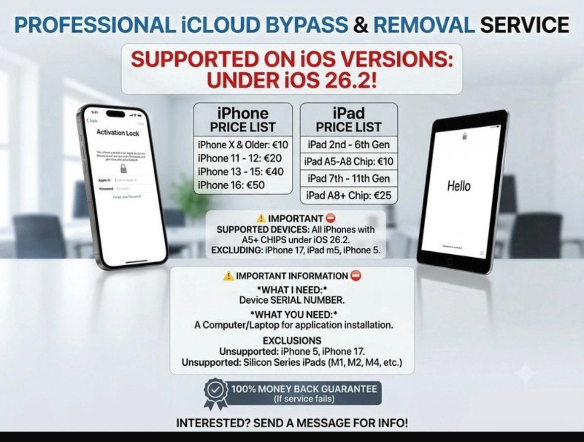 Iphone/ipad A5+ icloud bypass/remove, Telecommunicatie, Mobiele telefoons | Apple iPhone, Ophalen of Verzenden