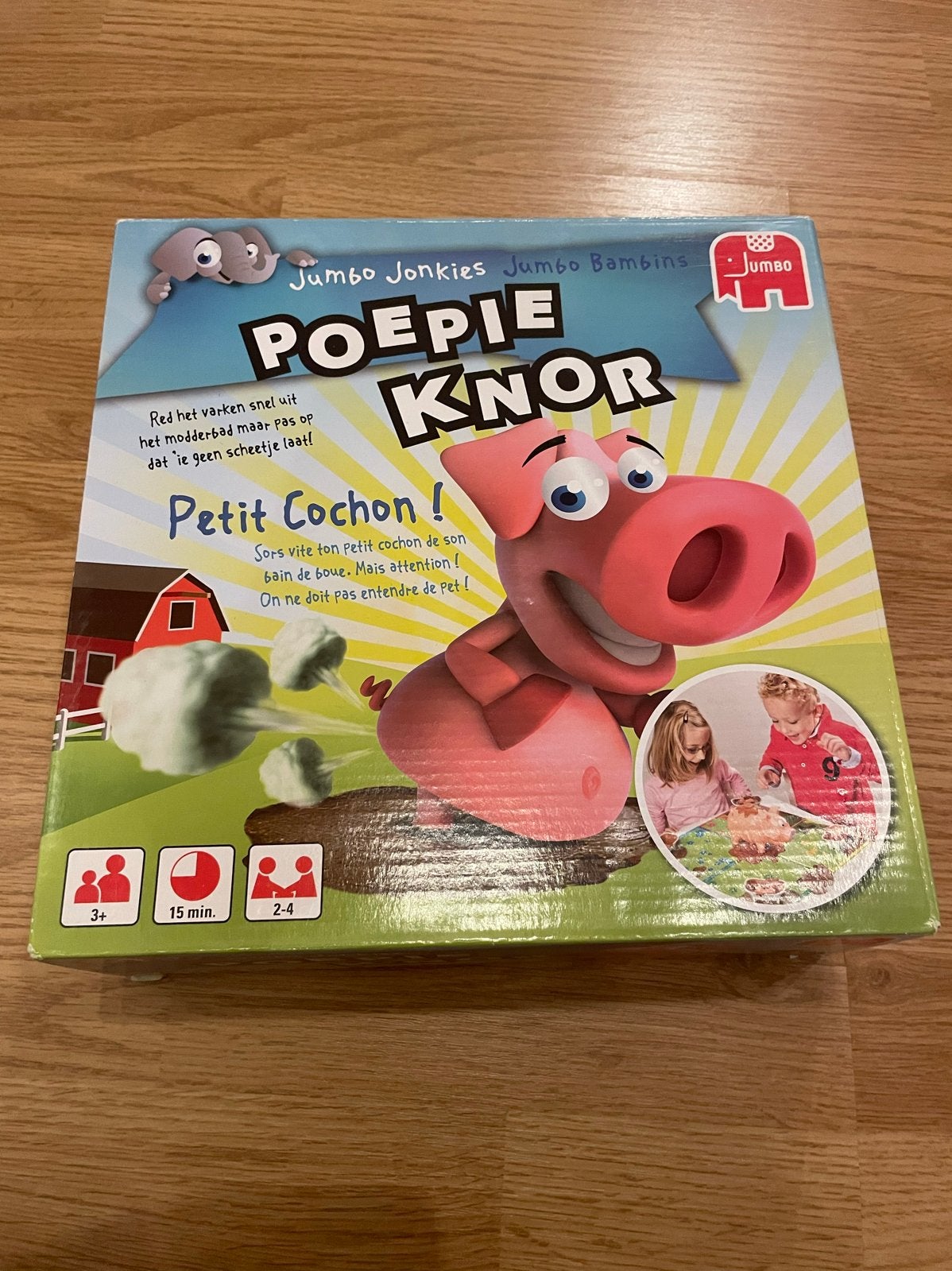 Jumbo Poepie Knor Bordspel - Compleet en Zo Goed als Nieuw, Drie of vier spelers, Ophalen, Zo goed als nieuw