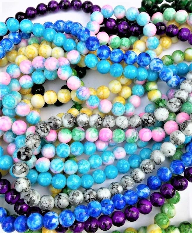 Glaskralen 250 4mm -100 6mm- 50 8mm, Hobby en Vrije tijd, Kralen en Sieraden maken, Nieuw, Kraal, Verzenden