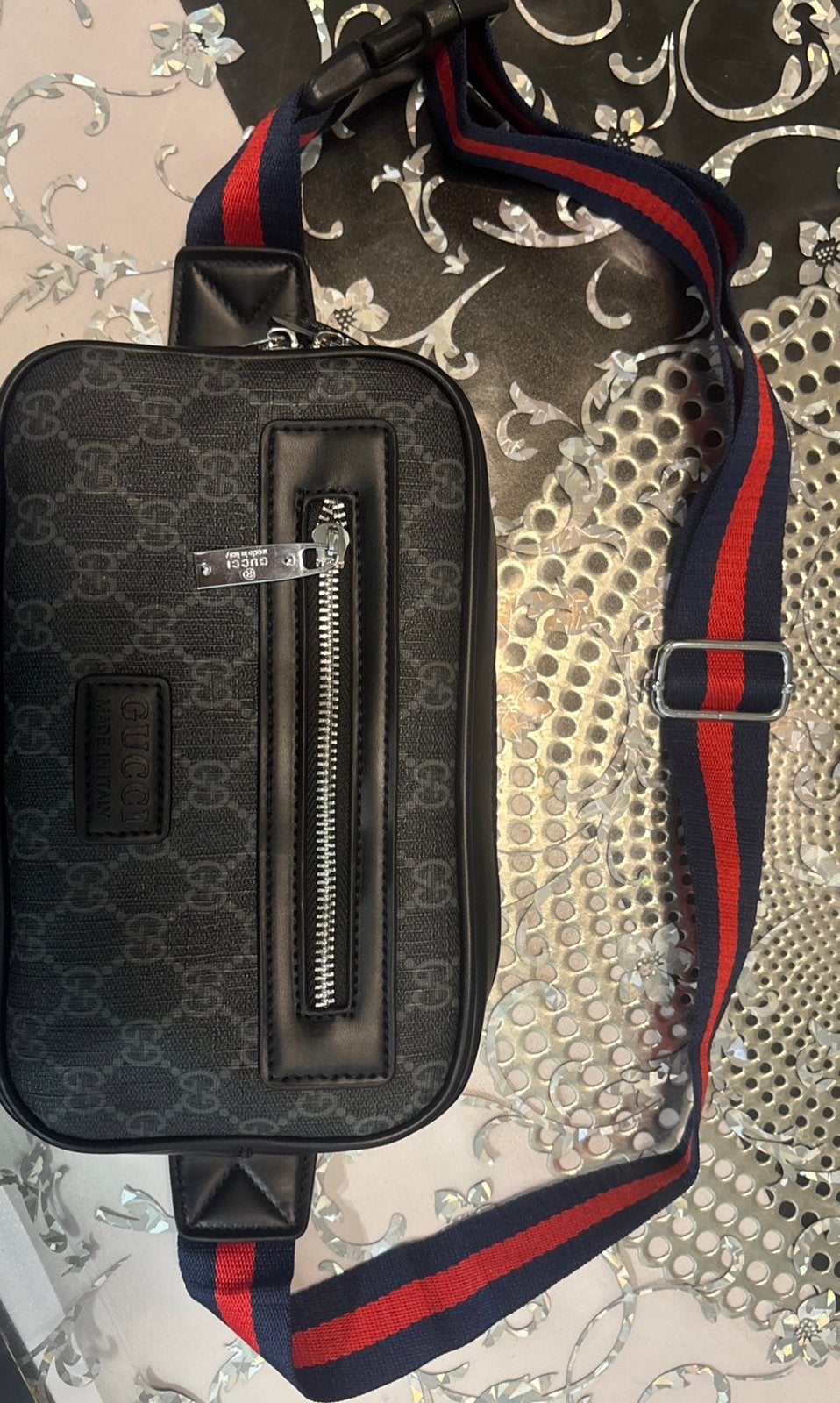 Gucci heuptas, Sieraden, Tassen en Uiterlijk, Ophalen of Verzenden, Zo goed als nieuw, Zwart