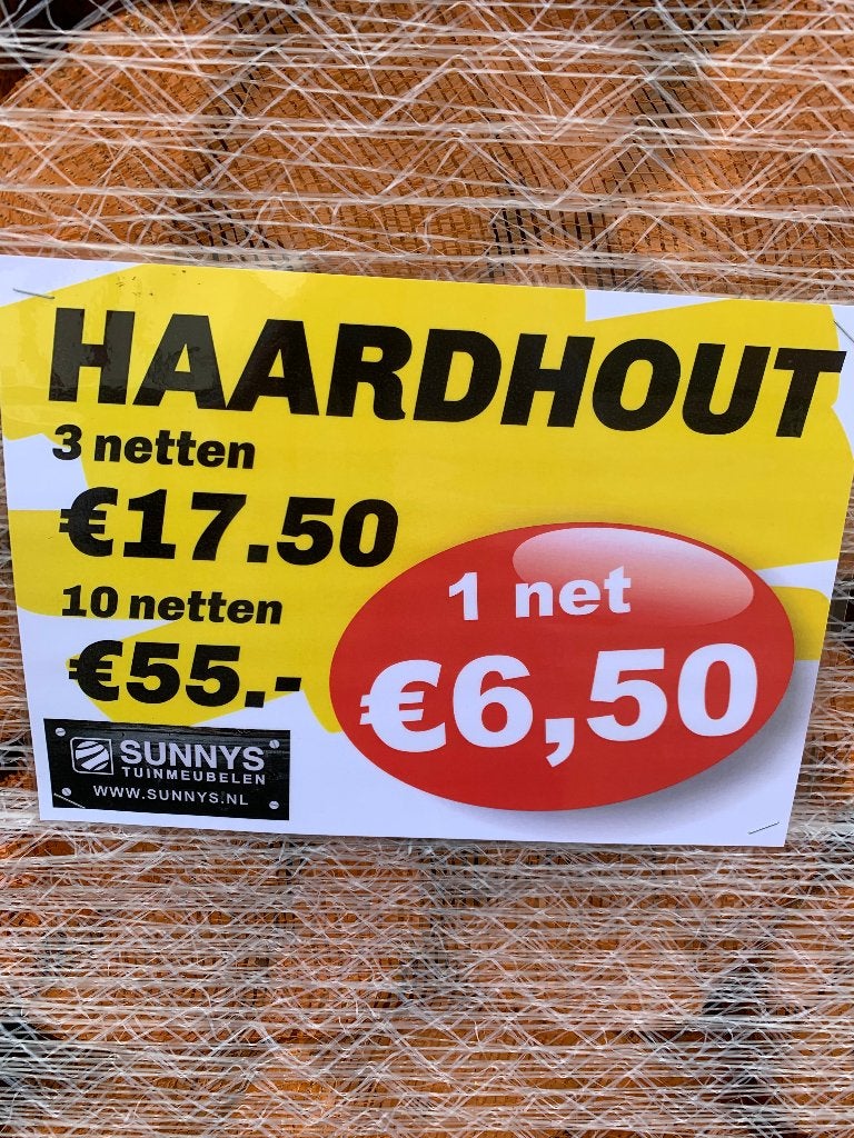 Haardhout € 6,50, Tuin en Terras, Minder dan 3 m³, Ophalen, Blokken