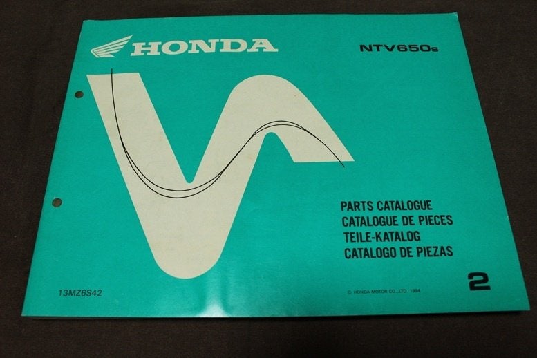 Honda NTV650 1994 motorcycleparts catalogue NTV 650, Ophalen of Verzenden, Honda