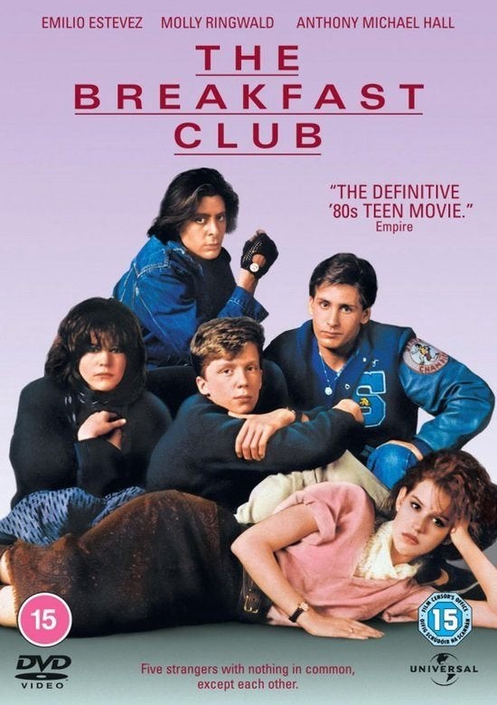DVD THE BREAKFAST CLUB MOLLY RINGWALD EMILIO ESTEVEZ, Verzenden, Alle leeftijden, Overige genres, Zo goed als nieuw