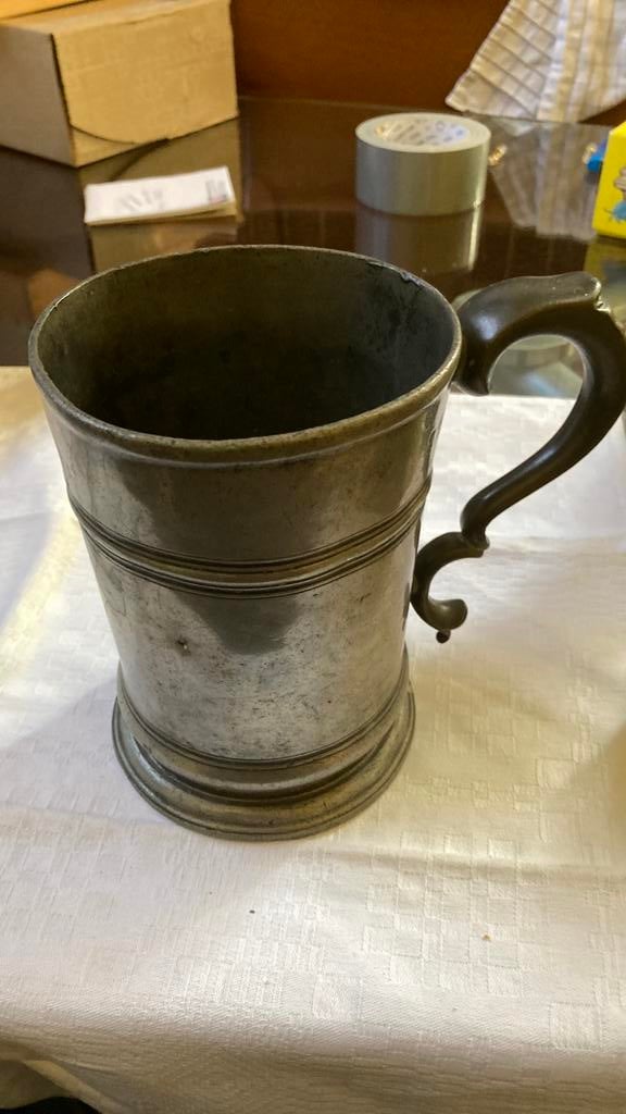 Quarter pint Surrey, beer jug 1800, tin, Antiek en Kunst, Ophalen of Verzenden