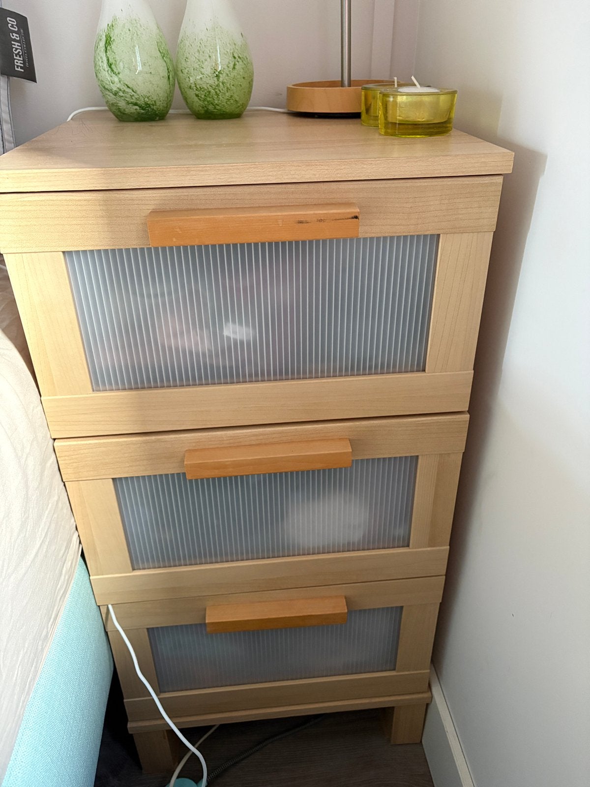 Aneboda nachtkastje/ladekastje Ikea, Ophalen, Minder dan 50 cm, Gebruikt, 3 of 4 laden