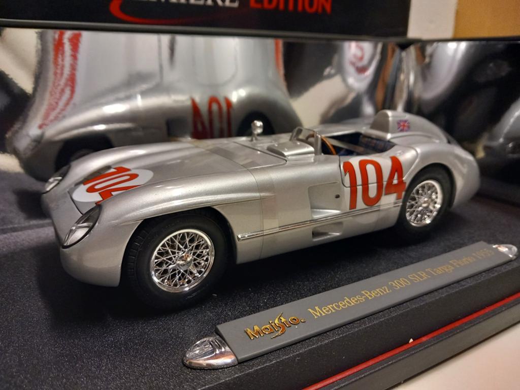 Mercedes Benz 300 SLR 104 Targa Florio Maisto metal 1:18 KRD, Hobby en Vrije tijd, Modelauto's | 1:18, Ophalen of Verzenden, Zo goed als nieuw