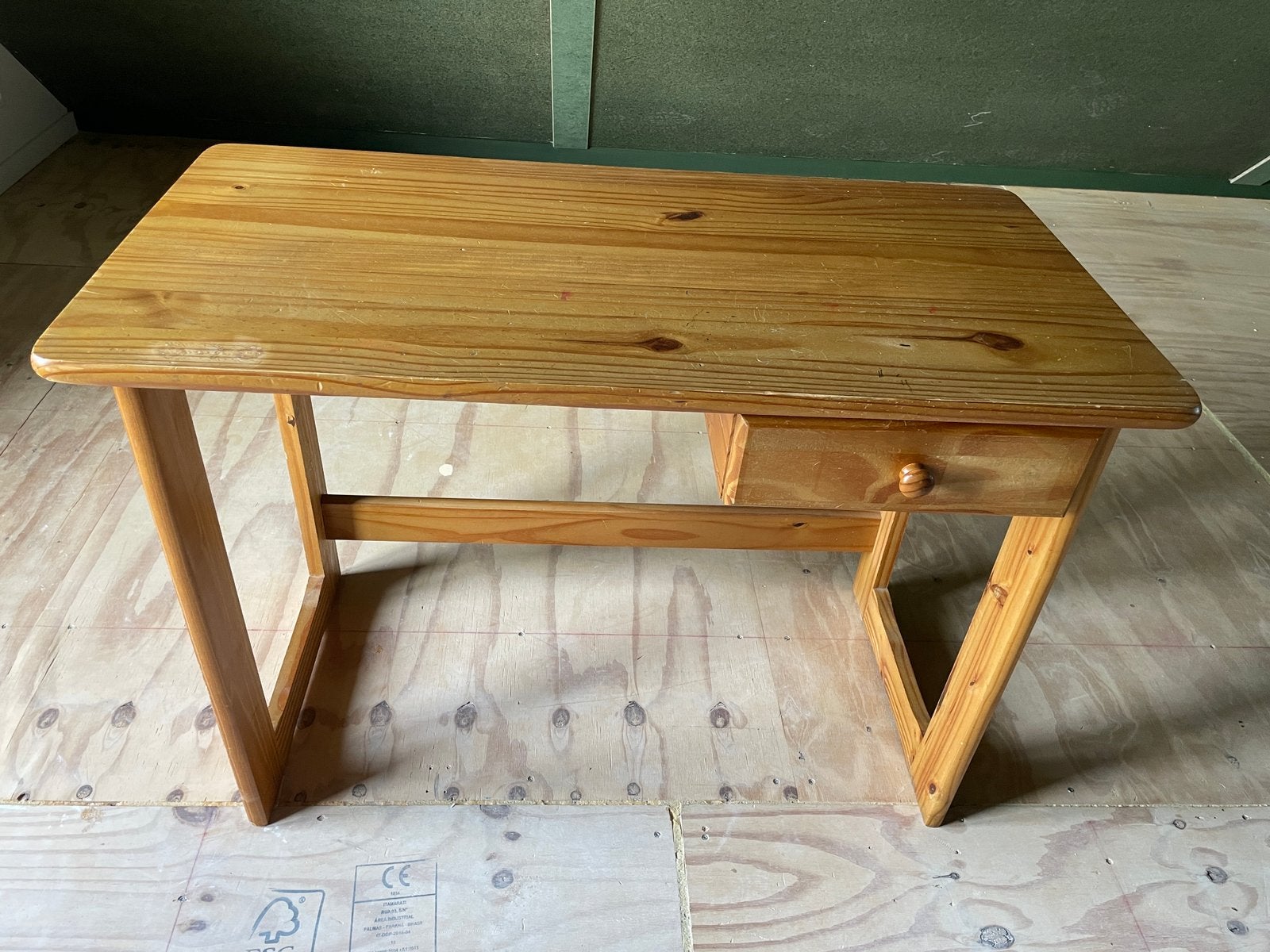 Solide grenen bureau kind, Hout, Kinderbureau, 55 cm, Overige merken