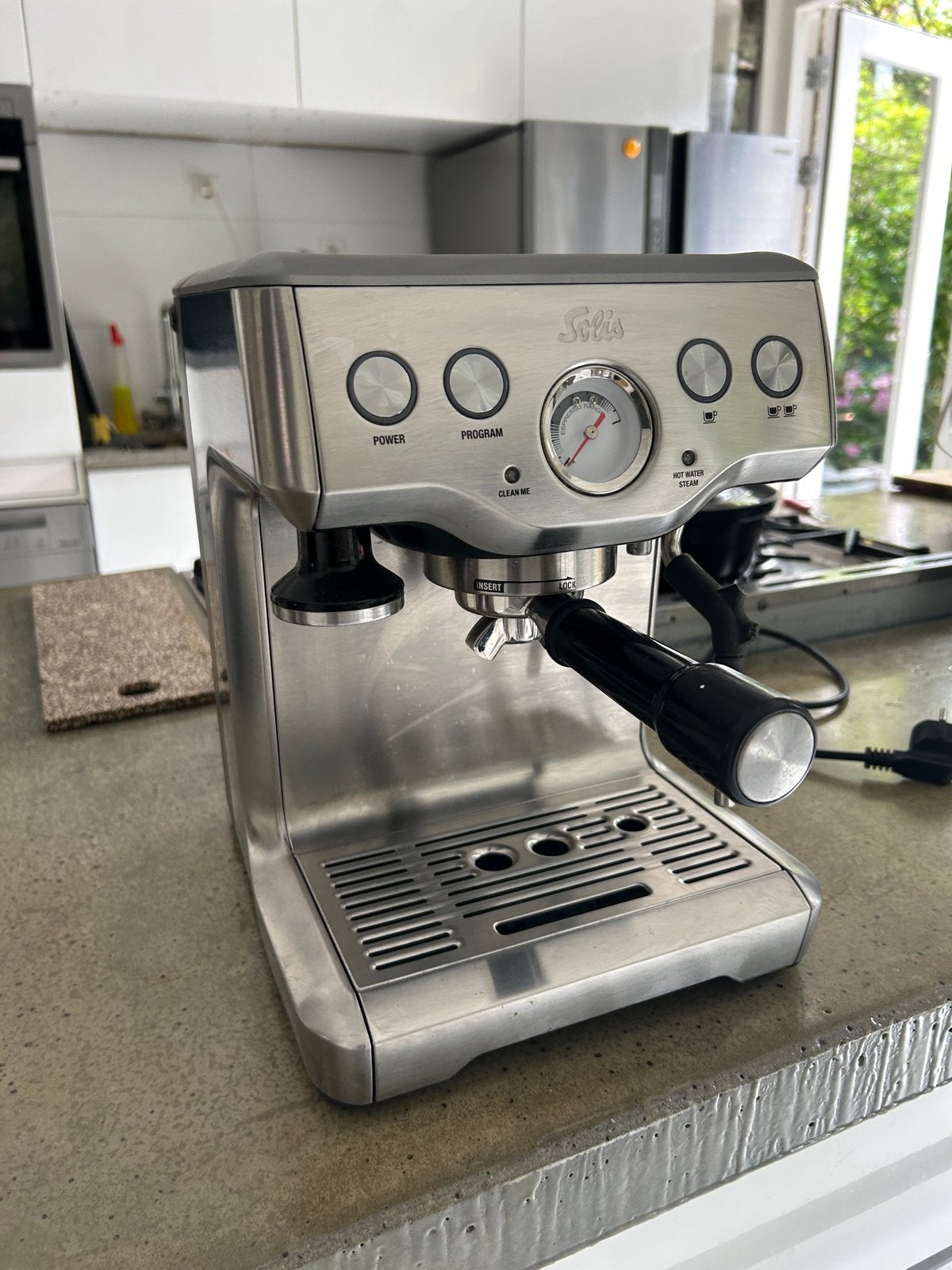 Solis Barista Perfetta Plus - Zo goed als nieuw, Ophalen, Afneembaar waterreservoir, Espresso apparaat, Gemalen koffie