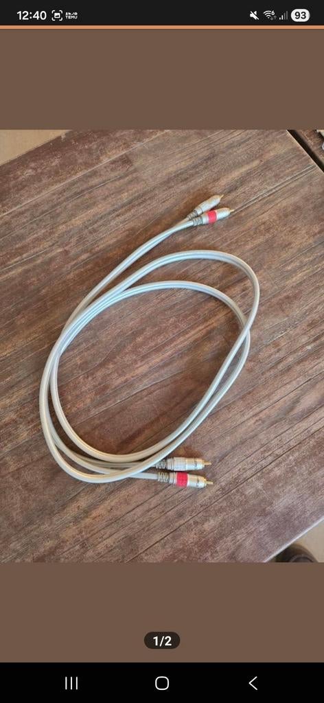 interlink kabel voor audio verbindingen, Ophalen of Verzenden, Zo goed als nieuw, Minder dan 2 meter, Interlink-kabel
