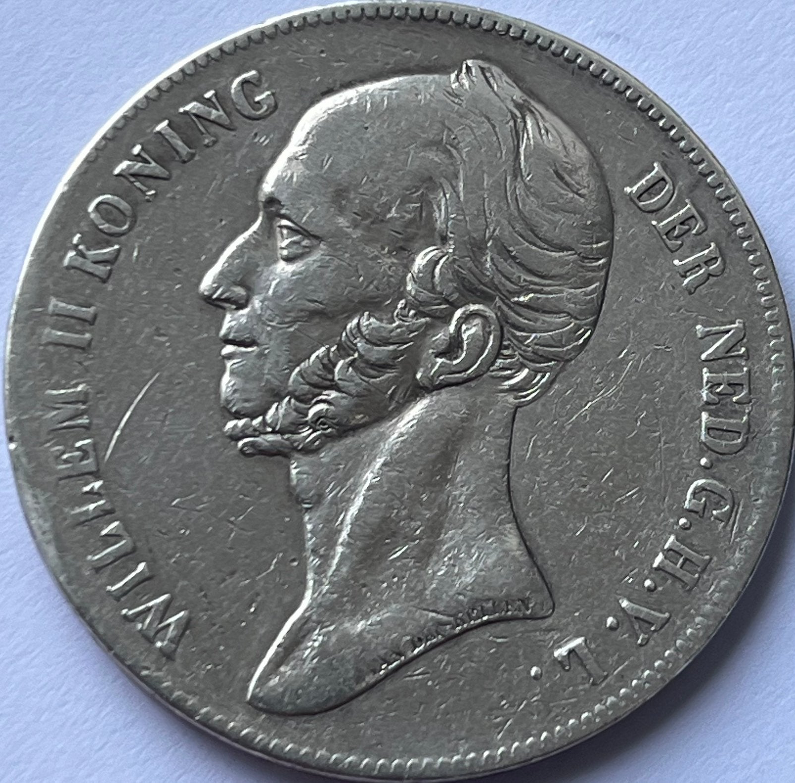 Schaarse rijksdaalder 1842, Postzegels en Munten, Munten | Nederland, Zilver, Ophalen of Verzenden, Losse munt, 2½ gulden