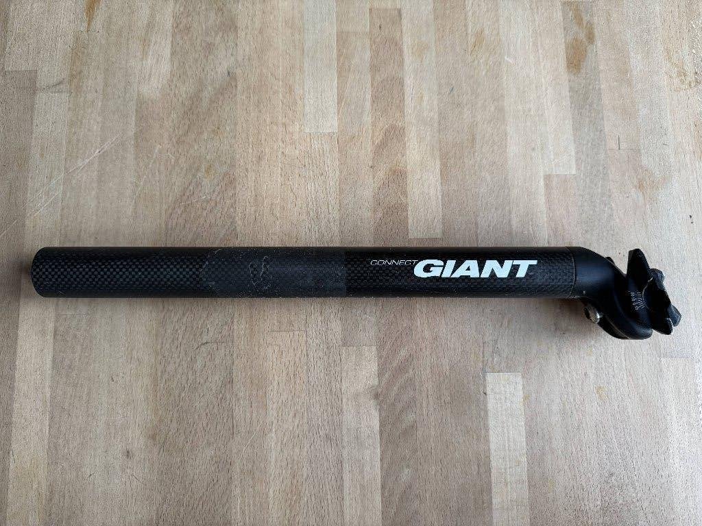Giant connect carbon zadelpen, Gebruikt, Racefiets, Zadel, Carbon
