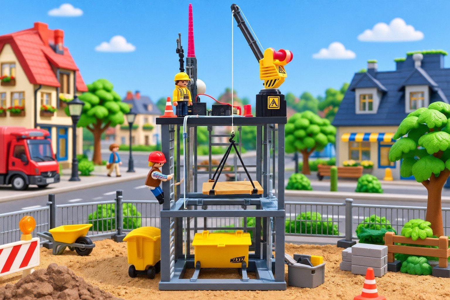Playmobil Bouwput met Kraan en Extra's, Kinderen en Baby's, Ophalen of Verzenden