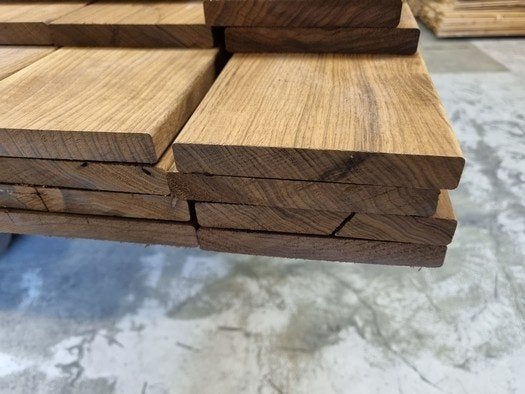 Hardhouten planken geschaafd 1.8x14.0 cm - nr: HP170, Tuin en Terras, Ophalen, Planken, Nieuw, Hardhout
