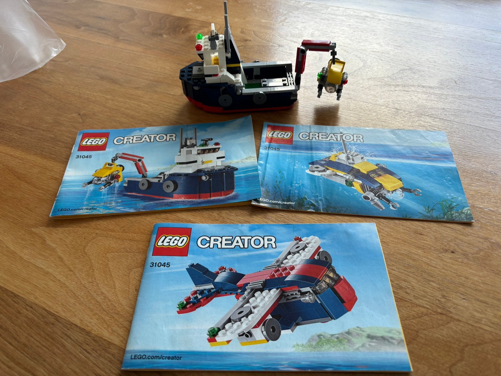 Lego Creator 3 in 1 Oceaanonderzoeker 31045, Ophalen of Verzenden, Zo goed als nieuw