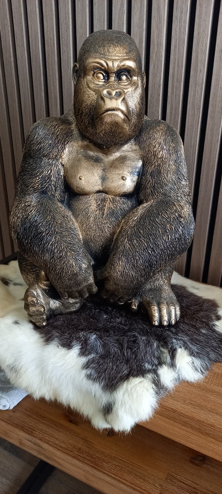 Gorrila aap 48 cm hoog 30 cm breed, Ophalen of Verzenden, Zo goed als nieuw, Kunststof