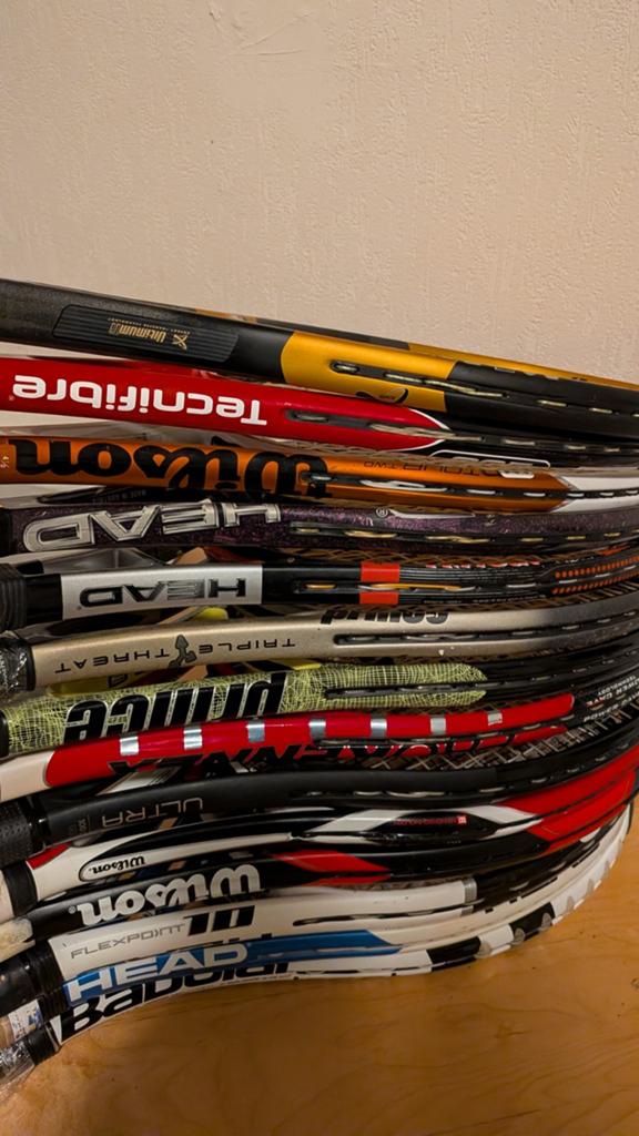 Tennisracket v.a. €25 + advies en nwe grip. Tennisrackets A+, Ophalen of Verzenden, Racket, Overige merken