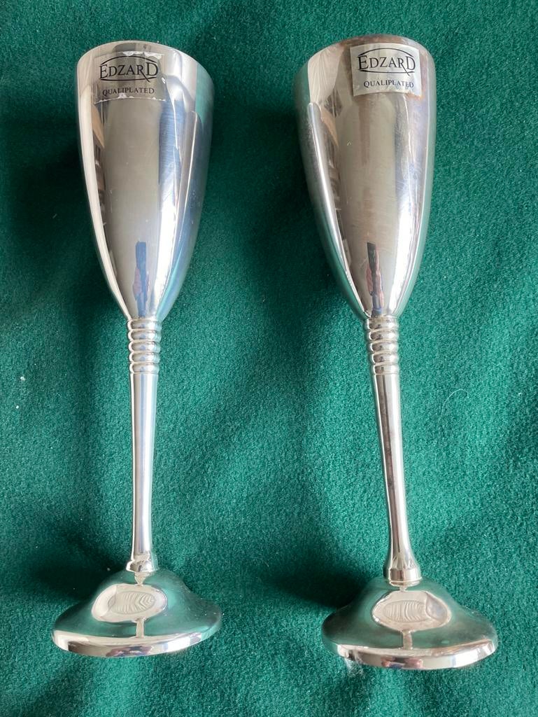 Edzard Qualiplated Bruidsglazen - Set van 2, Antiek en Kunst, Ophalen of Verzenden, Zilver